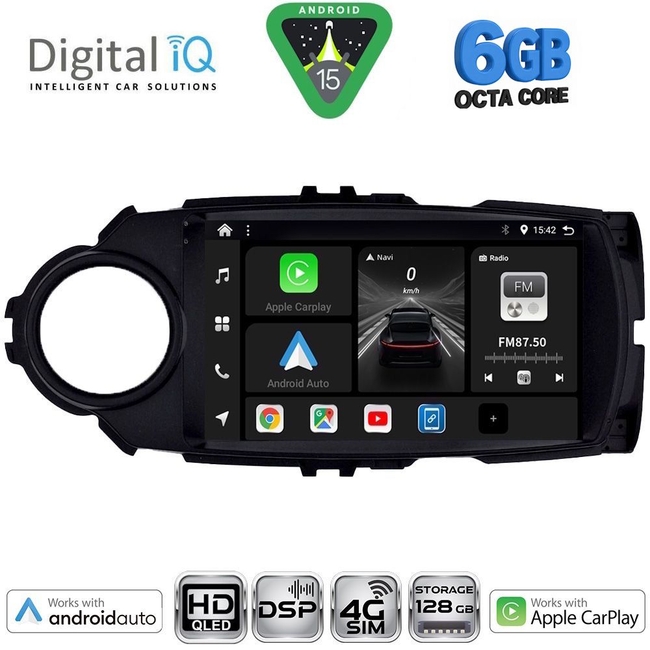 DIGITAL IQ BXF 17737FL_CPAA (9inc) MULTIMEDIA TABLET for TOYOTA YARIS mod. 2015-2020