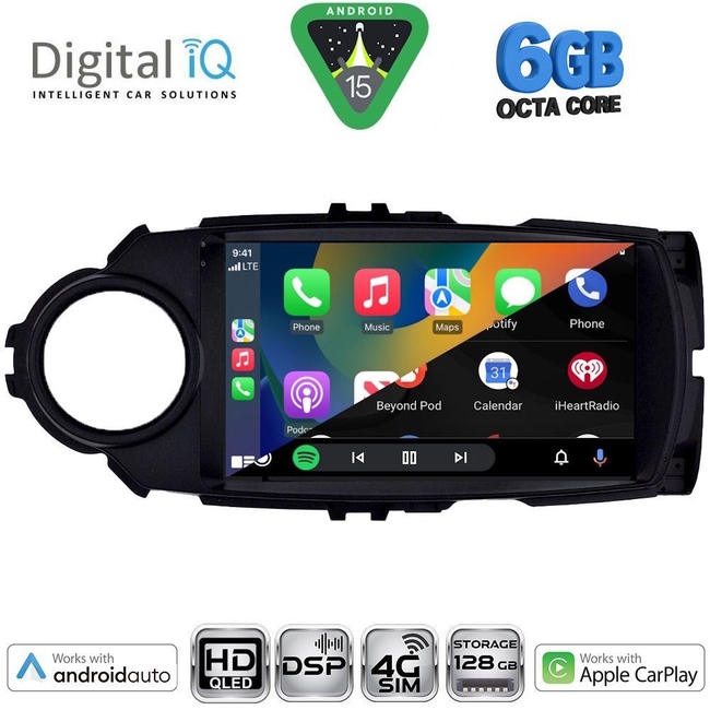 DIGITAL IQ BXF 17737FL_CPAA (9inc) MULTIMEDIA TABLET for TOYOTA YARIS mod. 2015-2020