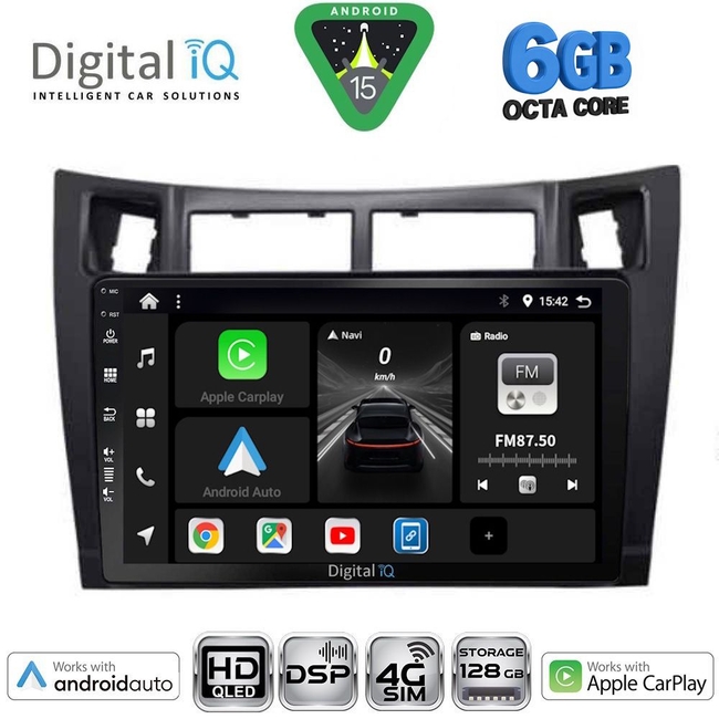 DIGITAL IQ BXF 17736BL_CPAA (9inc) MULTIMEDIA TABLET for TOYOTA YARIS mod. 2006-2011 (BLACK)
