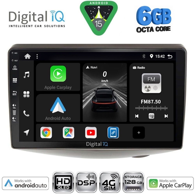 DIGITAL IQ BXF 17735_CPAA DASH (9inc) MULTIMEDIA TABLET for TOYOTA YARIS mod. 1999-2006
