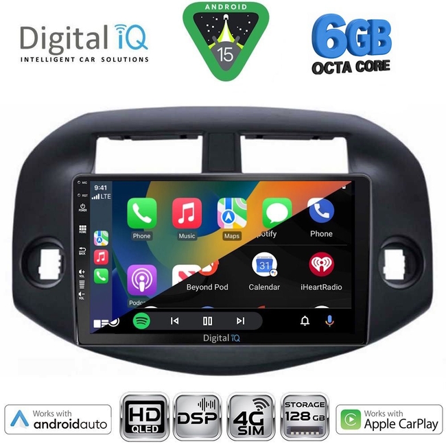 DIGITAL IQ BXF 17732_CPAA (10inc) MULTIMEDIA TABLET for TOYOTA RAV 4 mod. 2006-2012