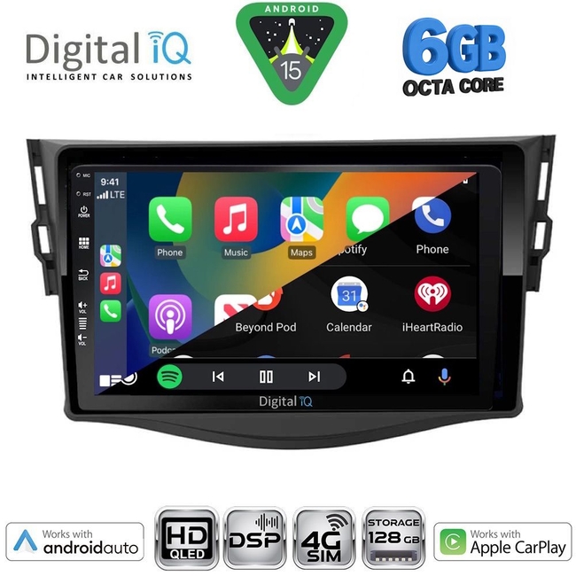 DIGITAL IQ BXF 17731_CPAA (9inc) MULTIMEDIA TABLET for TOYOTA RAV 4 mod. 2006-2012