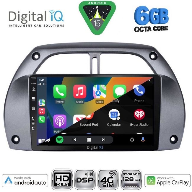 DIGITAL IQ BXF 17730_CPAA A/C (9inc) MULTIMEDIA TABLET for TOYOTA RAV 4 mod. 2000-2006