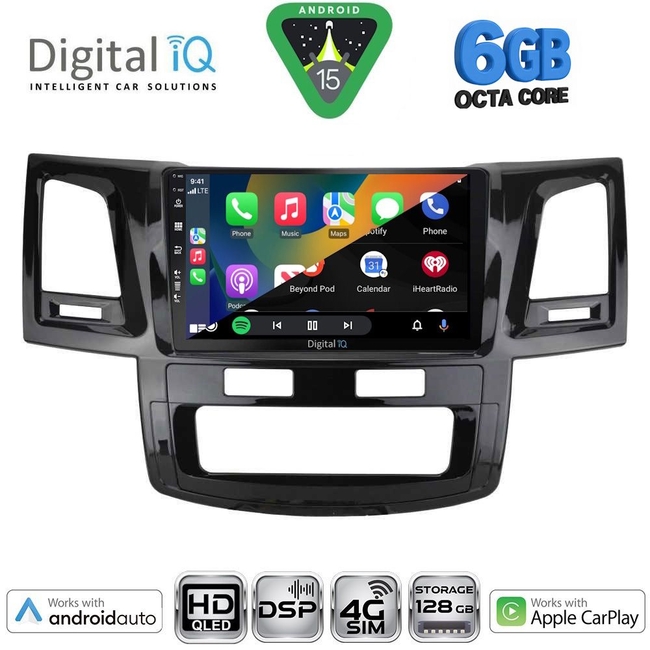 DIGITAL IQ BXF 17720_CPAA (9inc) MULTIMEDIA TABLET for TOYOTA HILUX mod. 2005-2016