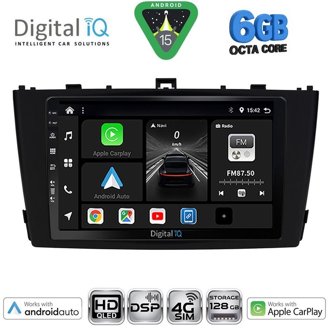 DIGITAL IQ BXF 17705BL_CPAA (9inc) MULTIMEDIA TABLET for TOYOTA AVENSIS (T27) mod. 2009-2015 (BLACK)