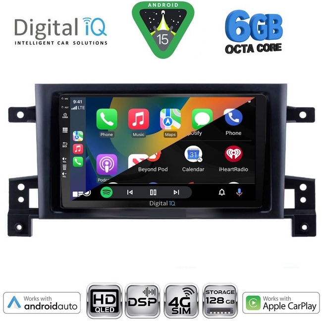 DIGITAL IQ BXF 17696_CPAA (9inc) MULTIMEDIA TABLET for SUZUKI GRAND VITARA mod. 2005-2015