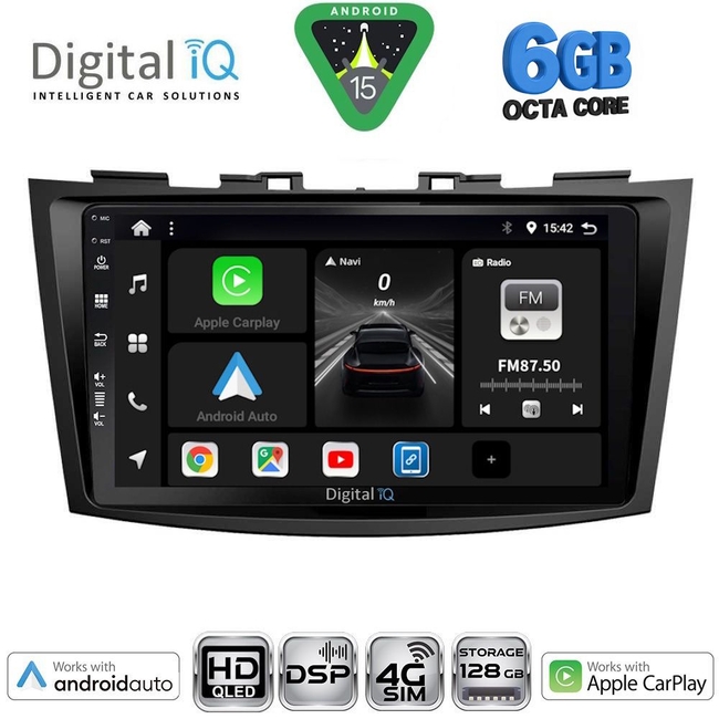 DIGITAL IQ BXF 17685_CPAA (9inc) MULTIMEDIA TABLET for SUZUKI SWIFT mod. 2011-2016