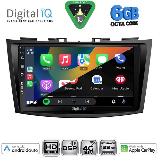 DIGITAL IQ BXF 17685_CPAA (9inc) MULTIMEDIA TABLET for SUZUKI SWIFT mod. 2011-2016