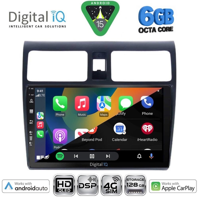 DIGITAL IQ BXF 17684_CPAA (10inc) MULTIMEDIA TABLET for SUZUKI SWIFT mod. 2005-2011