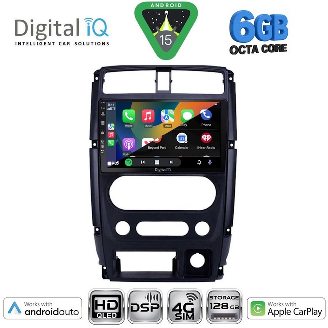 DIGITAL IQ BXF 17678_CPAA (9inc) MULTIMEDIA TABLET for SUZUKI JIMNY mod. 2007-2017