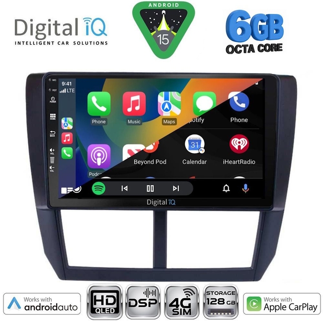 DIGITAL IQ BXF 17662_CPAA (9inc) MULTIMEDIA TABLET for SUBARU FORESTER - IMPREZA - XV mod. 2008-2013