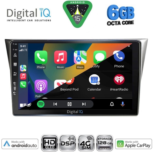 DIGITAL IQ BXF 17659_CPAA (9inc) MULTIMEDIA TABLET for SUBARU IMPREZA mod. 2002-2008