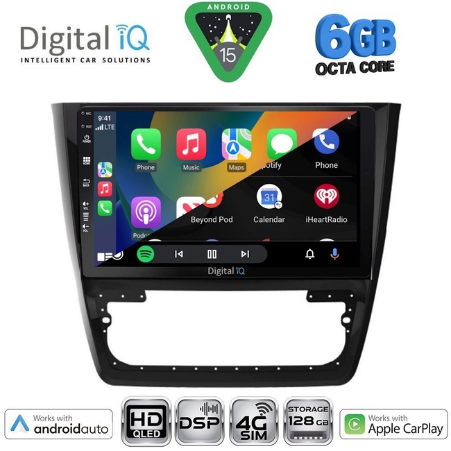 DIGITAL IQ BXF 17610_CPAA (10inc) MULTIMEDIA TABLET for SKODA YETI mod. 2014-2018