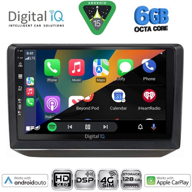 DIGITAL IQ BXF 17581_CPAA (10inc) MULTIMEDIA TABLET for SKODA FABIA mod. 2008-2014
