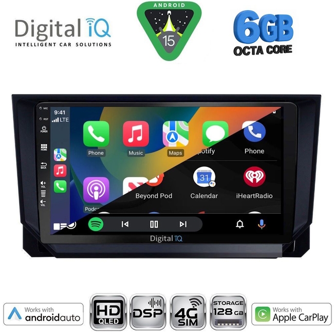 DIGITAL IQ BXF 17573_CPAA (9inc) MULTIMEDIA TABLET for SEAT ARONA - IBIZA mod. 2018-2026