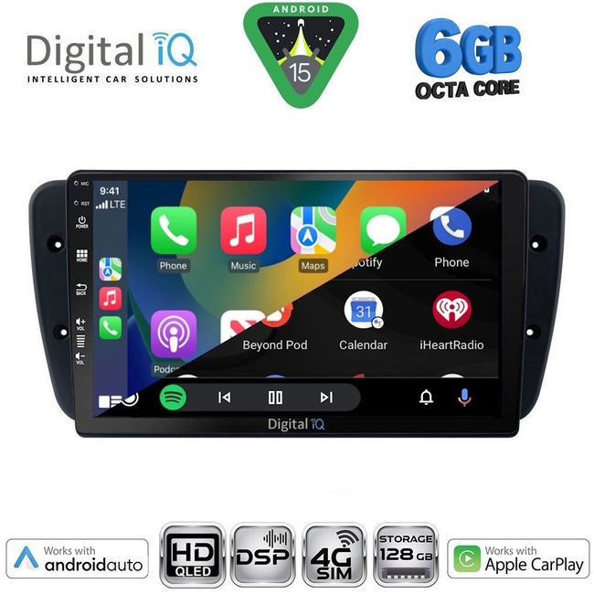 DIGITAL IQ BXF 17571_CPAA (9inc) MULTIMEDIA TABLET for SEAT IBIZA mod. 2008-2015