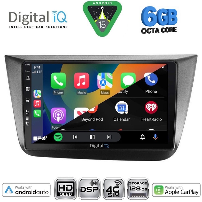 DIGITAL IQ BXF 17570_CPAA (9inc) MULTIMEDIA TABLET for SEAT ALTEA mod. 2004-2015