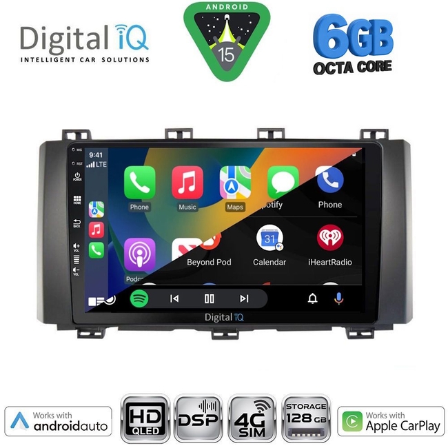 DIGITAL IQ BXF 17568_CPAA (9inc) MULTIMEDIA TABLET for SEAT ATECA mod. 2017-2025