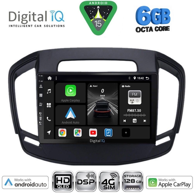 DIGITAL IQ BXF 17492_CPAA (9inc) MULTIMEDIA TABLET for OPEL INSIGNIA mod. 2014-2017