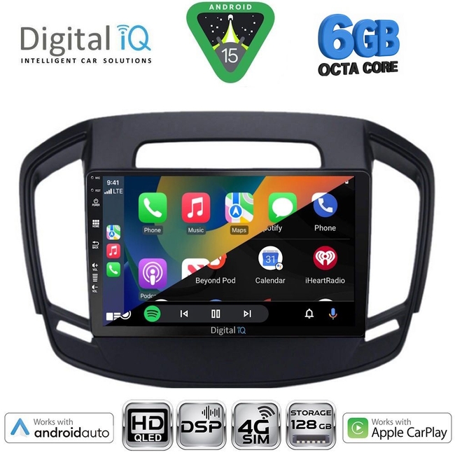 DIGITAL IQ BXF 17492_CPAA (9inc) MULTIMEDIA TABLET for OPEL INSIGNIA mod. 2014-2017