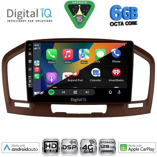 DIGITAL IQ BXF 17491BR_CPAA (9inc) MULTIMEDIA TABLET for OPEL INSIGNIA mod. 2008-2013 (BROWN)