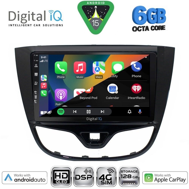 DIGITAL IQ BXF 17489_CPAA (10inc) MULTIMEDIA TABLET for OPEL KARL mod. 2014-2019