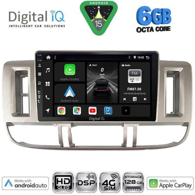 DIGITAL IQ BXF 17474_CPAA (9inc) MULTIMEDIA TABLET for NISSAN XTRAIL mod. 2000-2004