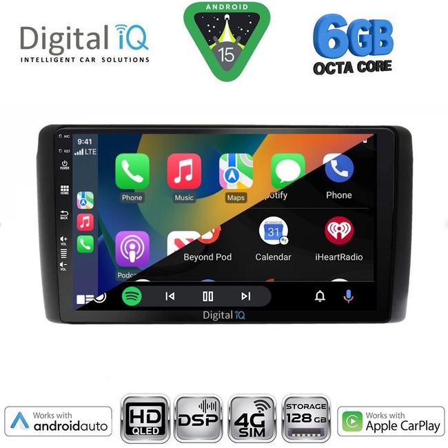 DIGITAL IQ BXF 17472_CPAA (9inc) MULTIMEDIA TABLET for NISSAN LEAF mod. 2009-2017