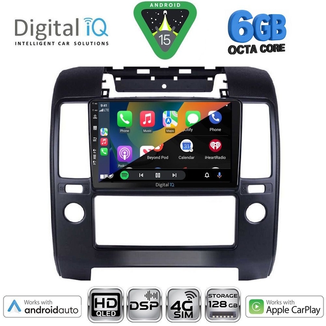 DIGITAL IQ BXF 17454AC_CPAA (9inc) MULTIMEDIA TABLET for NISSAN NAVARA D40 mod. 2006-2011 με A/C