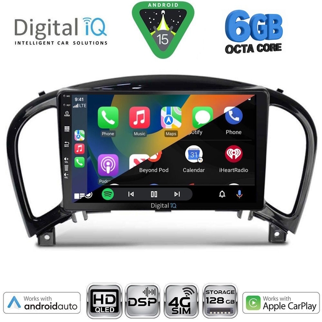 DIGITAL IQ BXF 17452_CPAA (9inc) MULTIMEDIA TABLET for NISSAN JUKE mod. 2009-2020