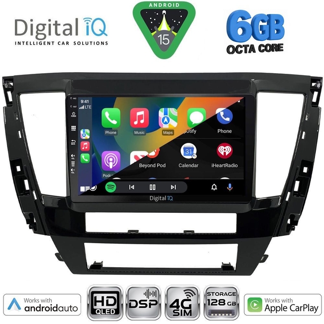 DIGITAL IQ BXF 17447S_CPAA (9inc) MULTIMEDIA TABLET for MITSUBISHI PAJERO SPORT mod. 2020-2026