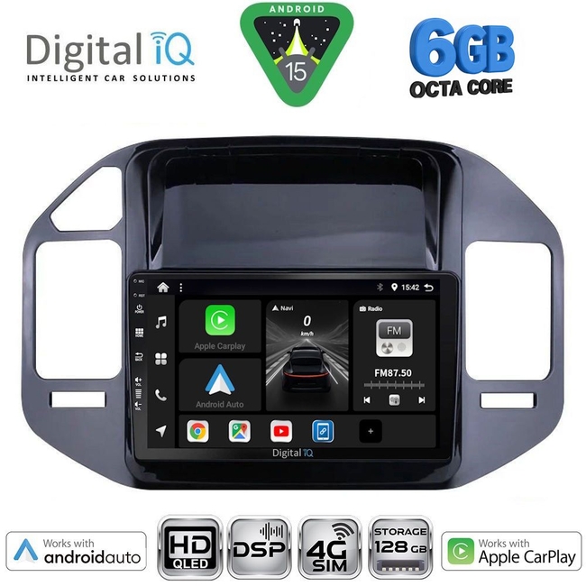 DIGITAL IQ BXF 17444_CPAA (9inc) MULTIMEDIA TABLET for MITSUBISHI PAJERO mod. 1999-2006