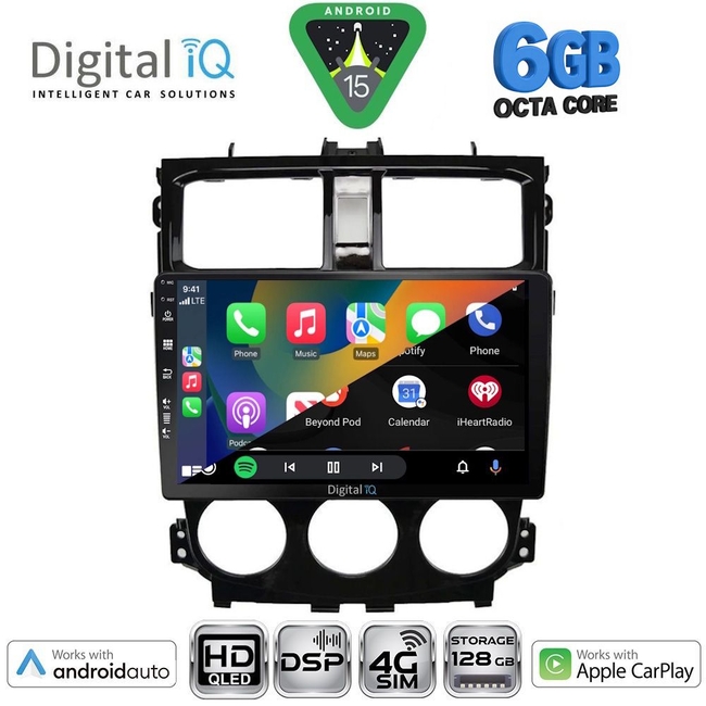 DIGITAL IQ BXF 17435_CPAA (9inc) MULTIMEDIA TABLET for MITSUBISHI COLT mod. 2013-2023