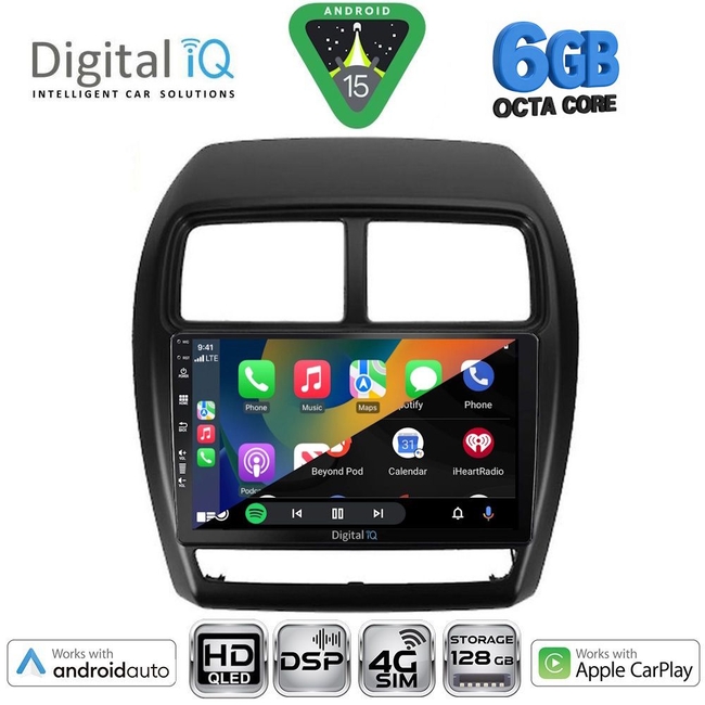 DIGITAL IQ BXF 17431_CPAA (9inc) MULTIMEDIA TABLET for MITSUBISHI ASX mod. 2020-2023