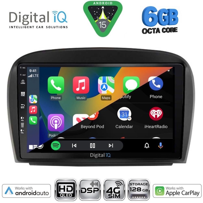 DIGITAL IQ BXF 17427_CPAA (9inc) MULTIMEDIA TABLET for MERCEDES SL (R230) FACELIFT mod. 2006-2012