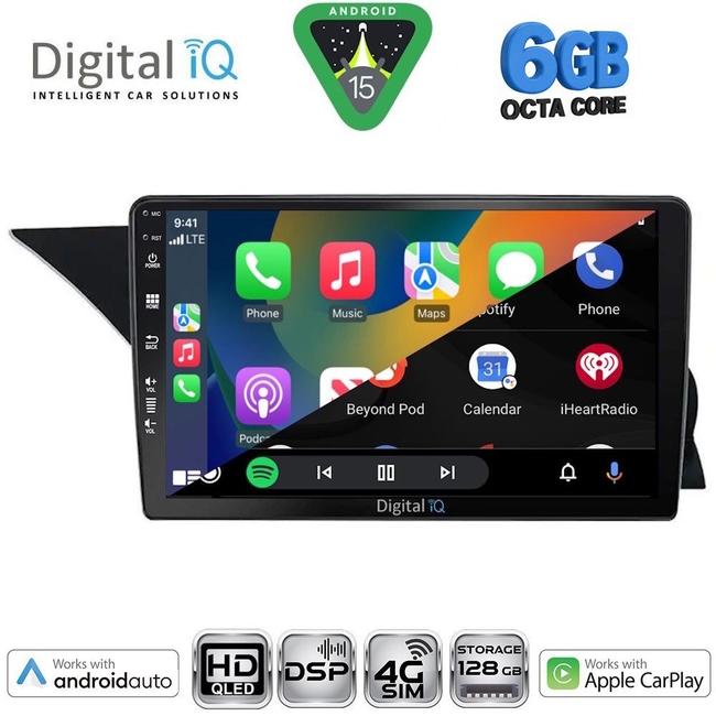 DIGITAL IQ BXF 17411_CPAA (NTG 4.0) (9inc) MULTIMEDIA TABLET for MERCEDES GLK (X204) mod. 2008-2012