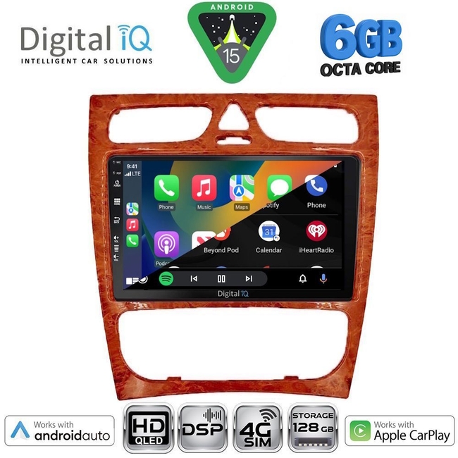 DIGITAL IQ BXF 17402CH_CPAA (9inc) MULTIMEDIA TABLET for MERCEDES C (W203) mod. 1999-2004