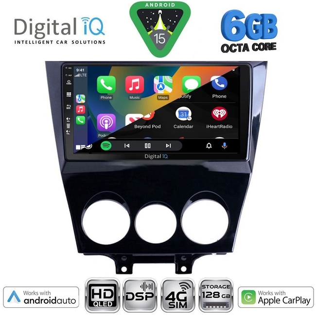 DIGITAL IQ BXF 17395_CPAA (9inc) MULTIMEDIA TABLET for MAZDA RX8 mod. 2008-2014