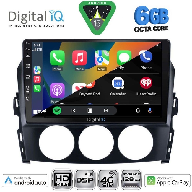 DIGITAL IQ BXF 17392_CPAA (9inc) MULTIMEDIA TABLET for MAZDA MX5 mod. 2005-2015