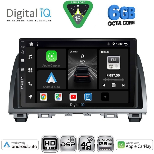 DIGITAL IQ BXF 17378_CPAA (9inc) MULTIMEDIA TABLET for MAZDA 6 mod. 2012-2017