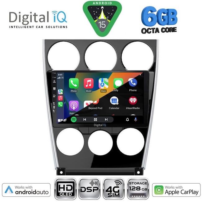 DIGITAL IQ BXF 17375_CPAA (9inc) MULTIMEDIA TABLET for MAZDA 6 (FACELIFT) mod. 2005-2008