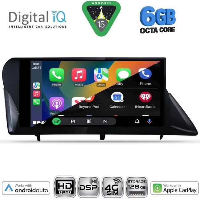 DIGITAL IQ BXF 17346_CPAA (9inc) MULTIMEDIA TABLET for LEXUS RX mod. 2009-2014