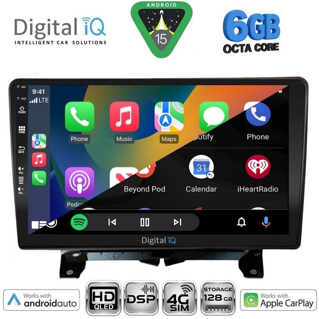 DIGITAL IQ BXF 17332_CPAA (9inc) MULTIMEDIA TABLET for LAND ROVER DISCOVERY 3 - RANGE ROVER SPORT mod. 2004-2009