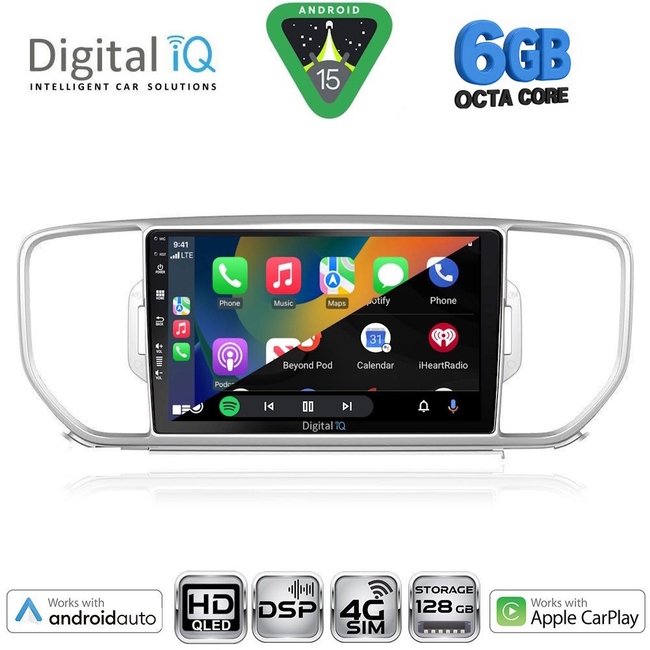DIGITAL IQ BXF 17326_CPAA (9inc) MULTIMEDIA TABLET for KIA SPORTAGE mod. 2015-2018