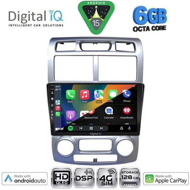 DIGITAL IQ BXF 17324SL_CPAA (CLIMA) (9inc) MULTIMEDIA TABLET for KIA SPORTAGE mod. 2004-2010