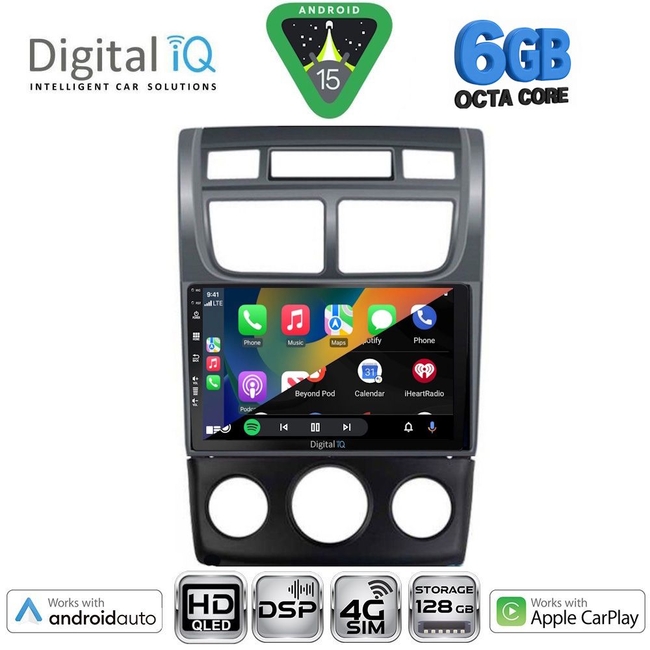 DIGITAL IQ BXF 17324BL_CPAA (A/C) (9inc) MULTIMEDIA TABLET for KIA SPORTAGE mod. 2004-2010