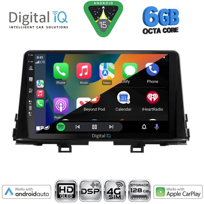 DIGITAL IQ BXF 17310_CPAA (9inc) MULTIMEDIA TABLET for KIA PICANTO mod. 2021-2026
