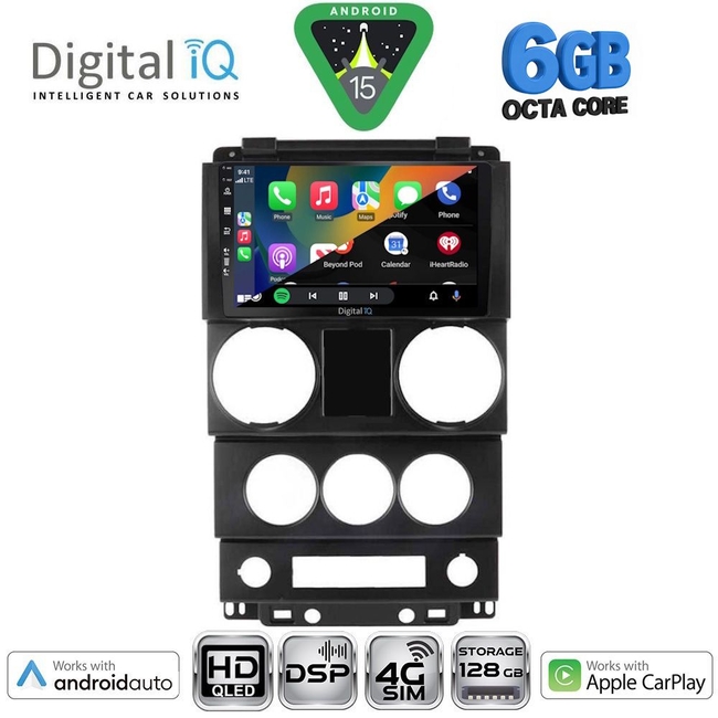 DIGITAL IQ BXF 17292_CPAA (9inc) MULTIMEDIA TABLET for JEEP WRANGLER  mod. 2006-2011