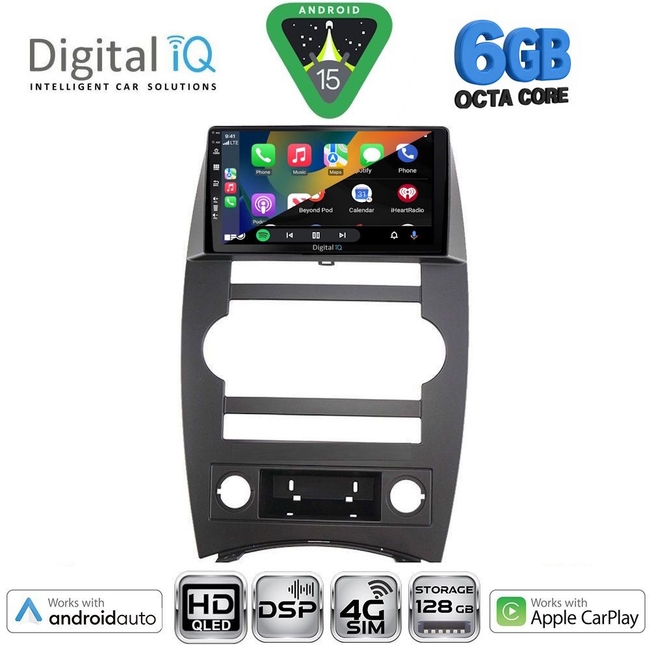 DIGITAL IQ BXF 17274_CPAA (9inc) MULTIMEDIA TABLET for JEEP COMMANDER mod. 2007-2009