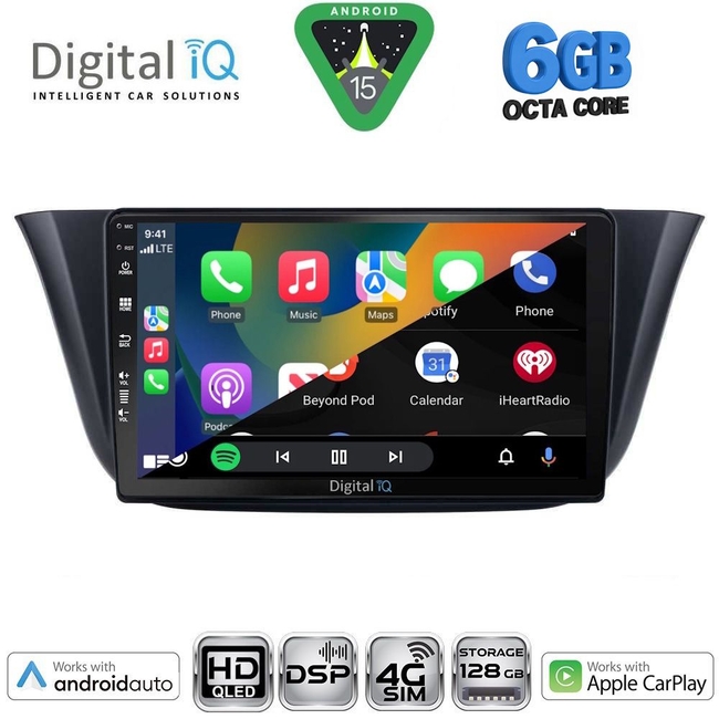 DIGITAL IQ BXF 17265_CPAA (9inc) MULTIMEDIA TABLET for IVECO DAILY mod. 2014-2023